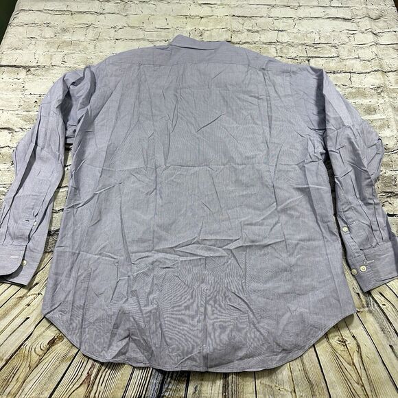 Polo by Ralph Lauren Shirt Mens 16.5” 34/35 Blue Andrew Long Sleeve Button Up - Picture 4 of 9